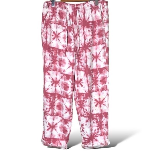 AMERICAN EAGLE Vacay Pants 100% Lyocell Front & Back Pockets Stretch Waist Sz L - Picture 3 of 10